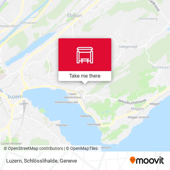Luzern, Schlösslihalde Karte