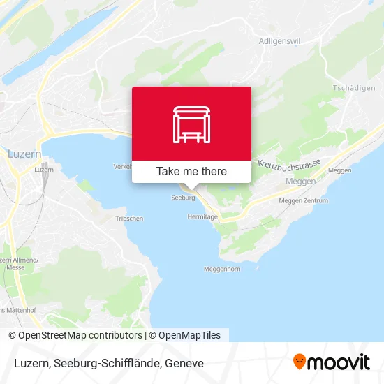 Luzern, Seeburg-Schifflände map