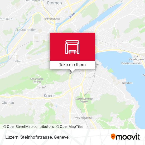 Luzern, Steinhofstrasse map