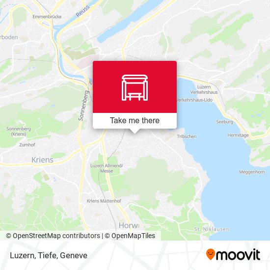 Luzern, Tiefe map