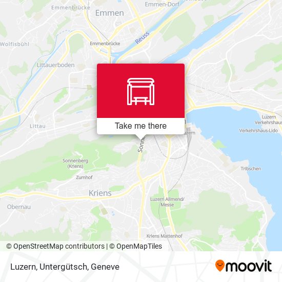 Luzern, Untergütsch map