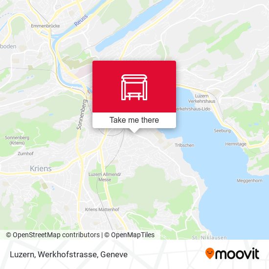 Luzern, Werkhofstrasse Karte
