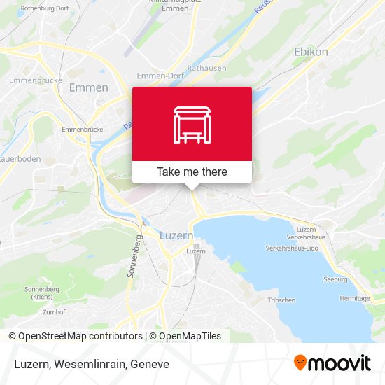 Luzern, Wesemlinrain map