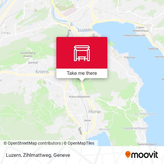 Luzern, Zihlmattweg map