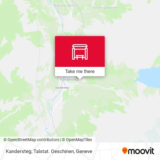 Kandersteg, Talstat. Oeschinen map