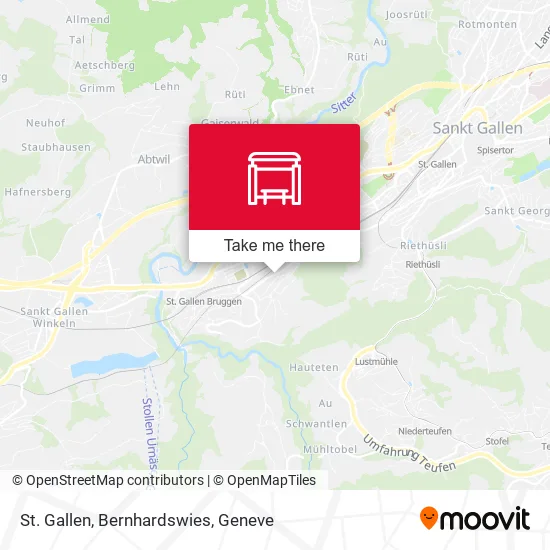 St. Gallen, Bernhardswies map