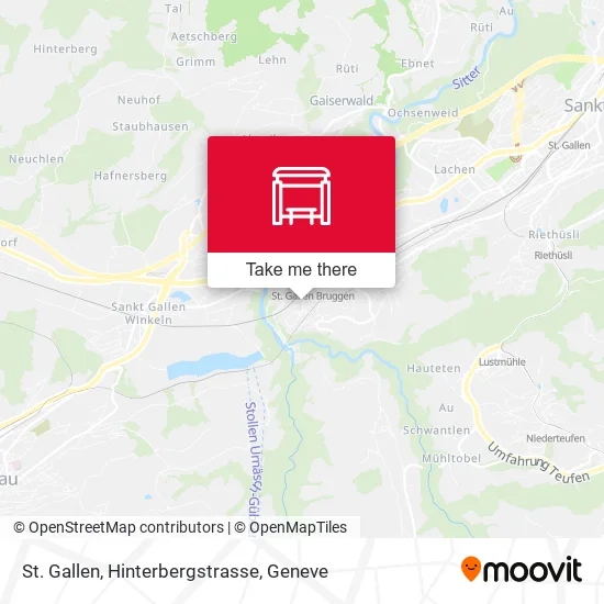 St. Gallen, Hinterbergstrasse plan