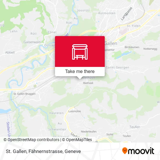 St. Gallen, Fähnernstrasse plan
