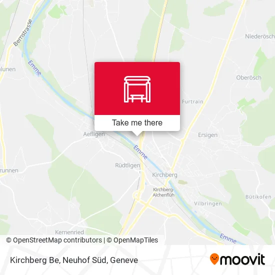 Kirchberg Be, Neuhof Süd map