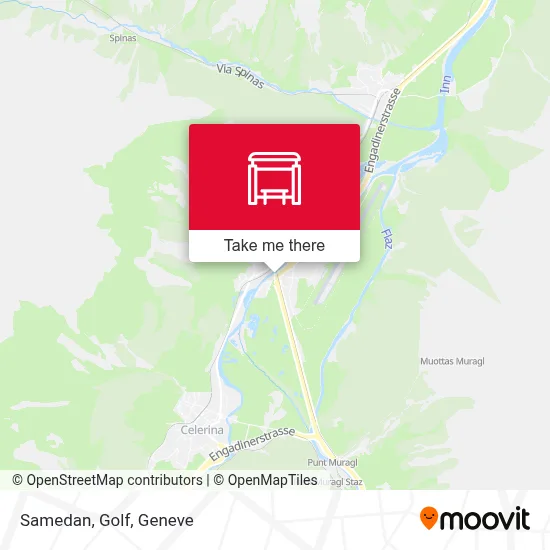 Samedan, Golf map