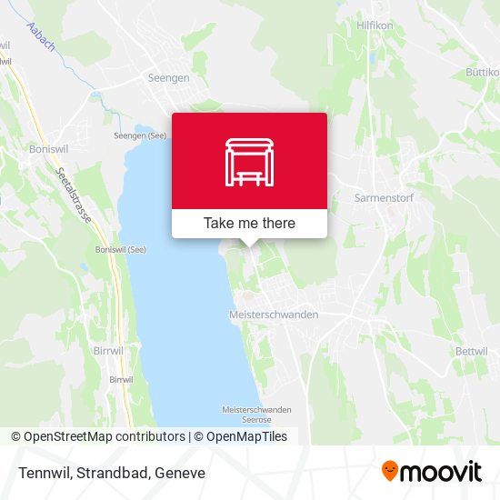 Tennwil, Strandbad map
