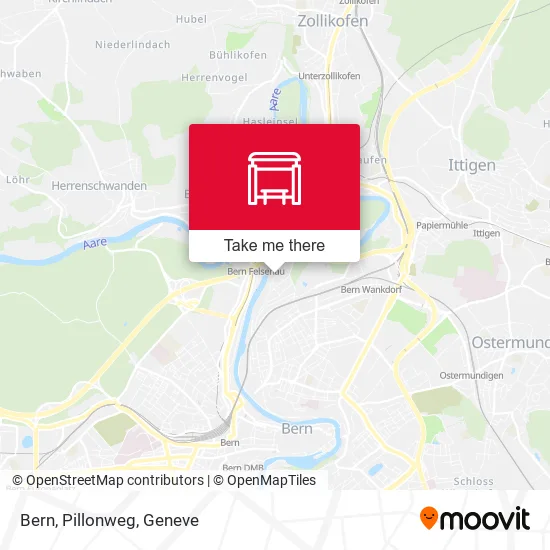 Bern, Pillonweg map