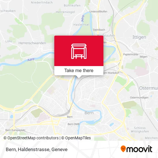 Bern, Haldenstrasse map