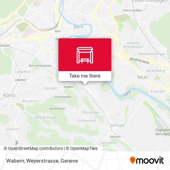 Wabern, Weyerstrasse map