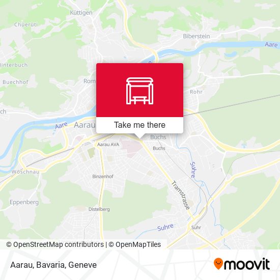 Aarau, Bavaria map