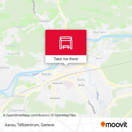 Aarau, Tellizentrum map
