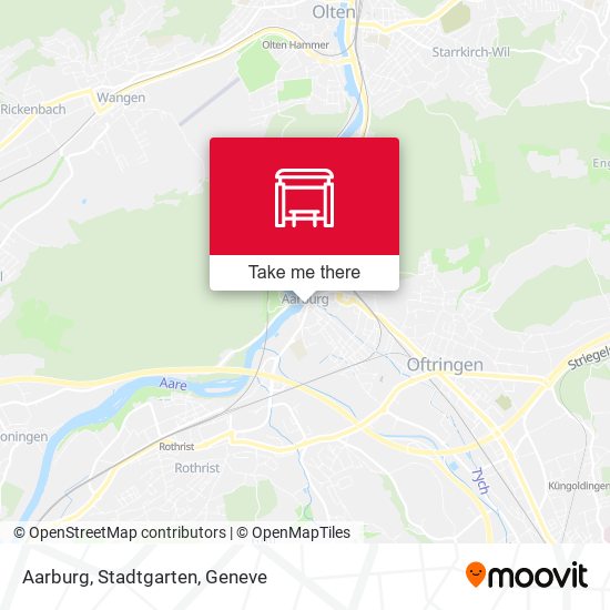 Aarburg, Stadtgarten map