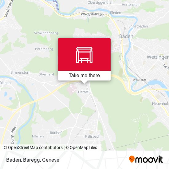 Baden, Baregg map