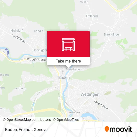 Baden, Freihof map