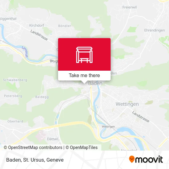Baden, St. Ursus map