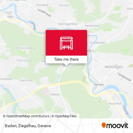 Baden, Ziegelhau map