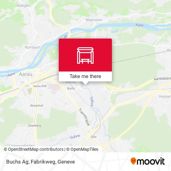 Buchs Ag, Fabrikweg map