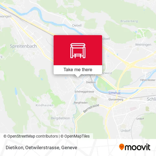 Dietikon, Oetwilerstrasse map