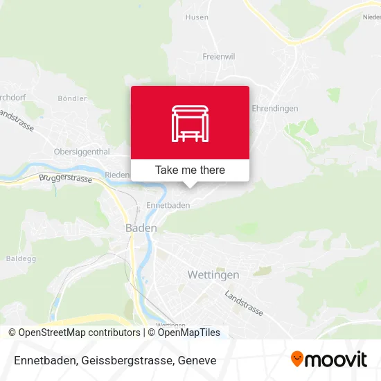 Ennetbaden, Geissbergstrasse plan