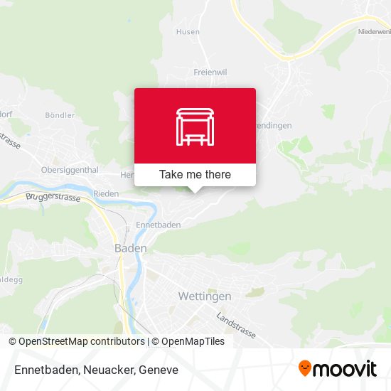 Ennetbaden, Neuacker map