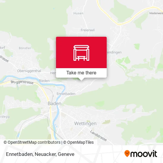 Ennetbaden, Neuacker map