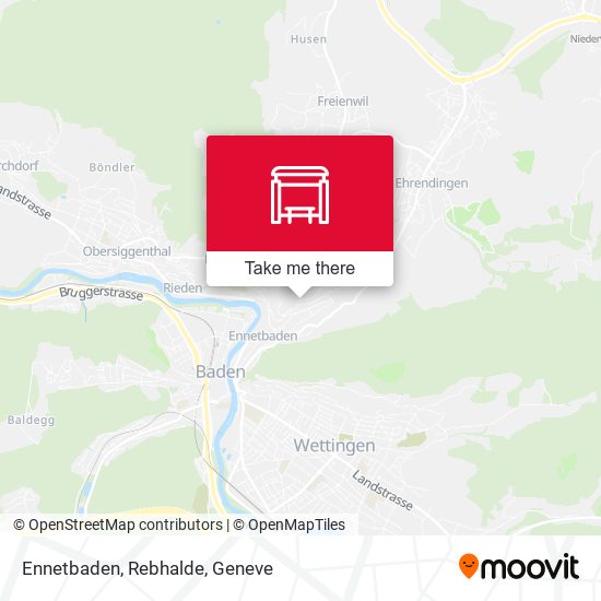 Ennetbaden, Rebhalde map