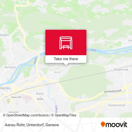 Aarau Rohr, Unterdorf map