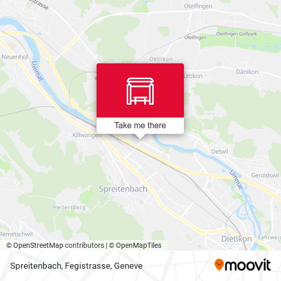 Spreitenbach, Fegistrasse map