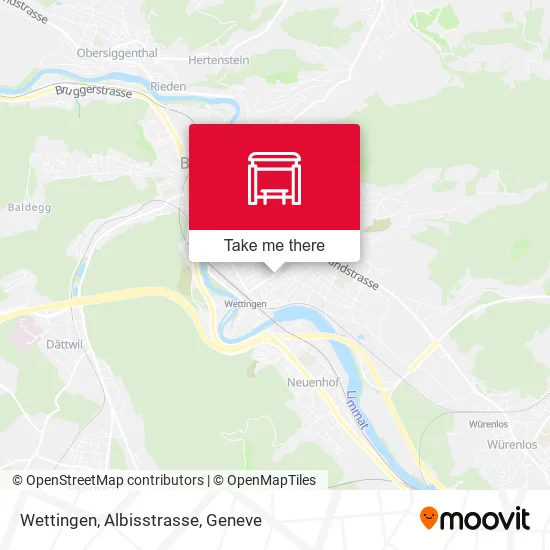 Wettingen, Albisstrasse map