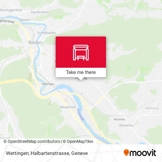 Wettingen, Halbartenstrasse map