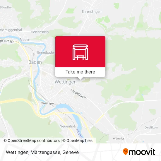 Wettingen, Märzengasse map