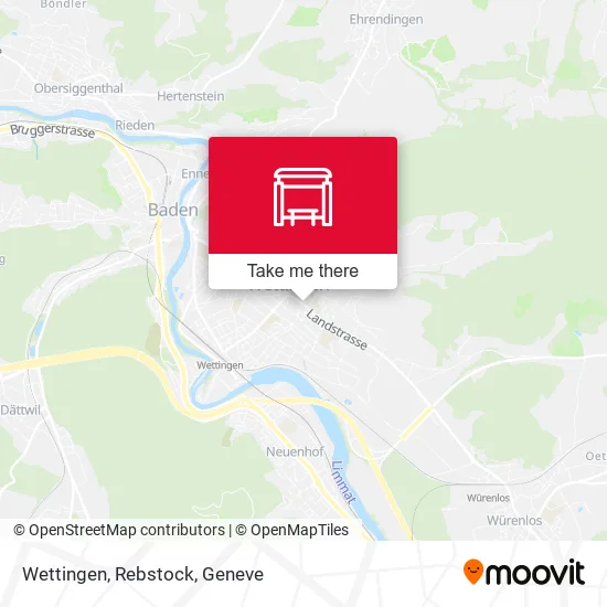 Wettingen, Rebstock map