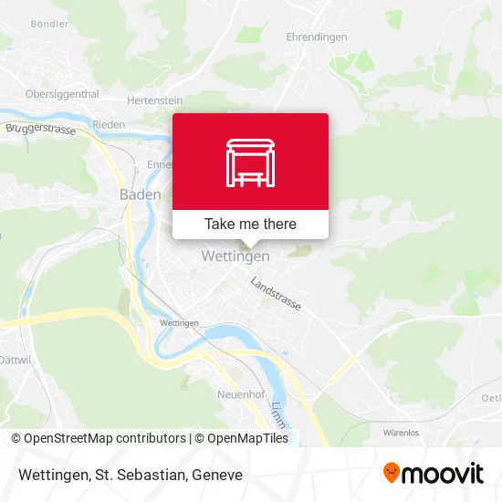 Wettingen, St. Sebastian map