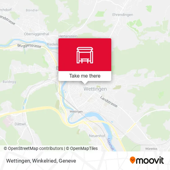 Wettingen, Winkelried map
