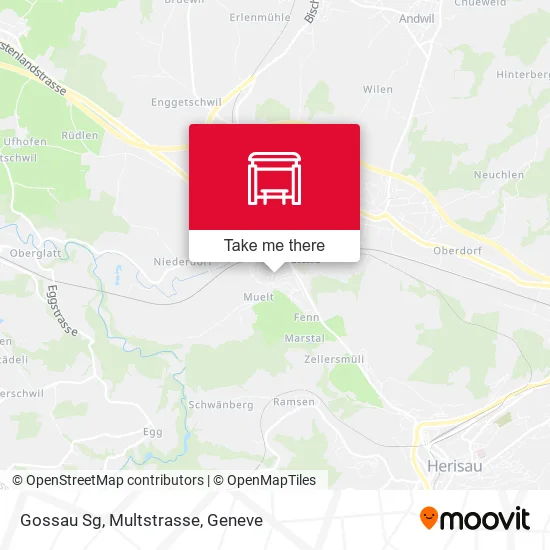 Gossau Sg, Multstrasse map