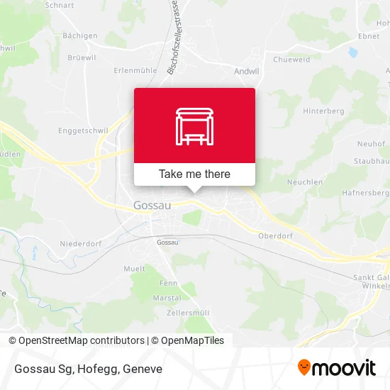 Gossau Sg, Hofegg map
