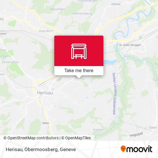 Herisau, Obermoosberg map