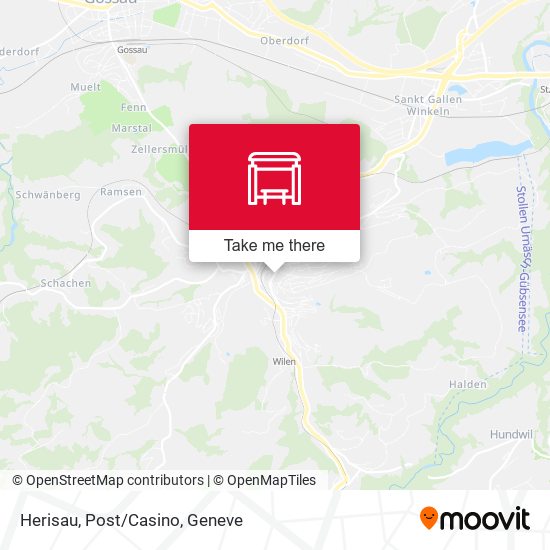Herisau, Post/Casino map