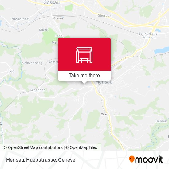 Herisau, Huebstrasse map