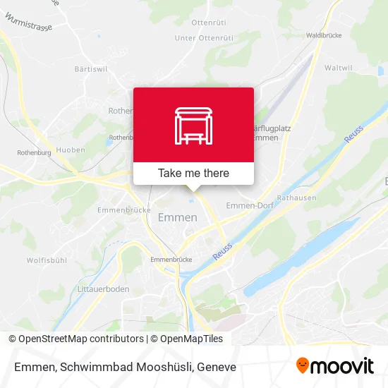 Emmen, Schwimmbad Mooshüsli map