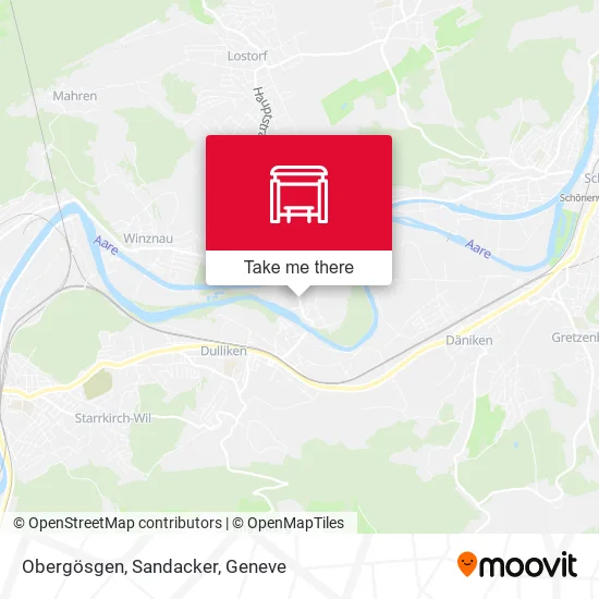Obergösgen, Sandacker map
