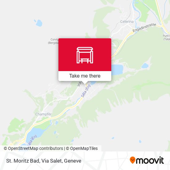 St. Moritz Bad, Via Salet map