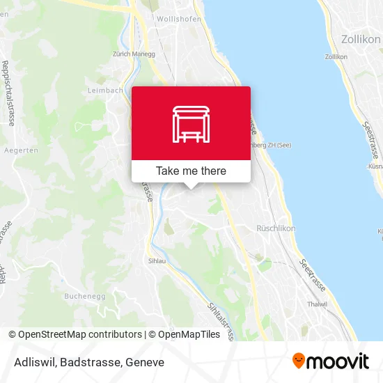 Adliswil, Badstrasse map