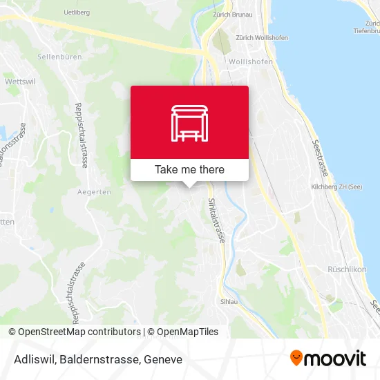 Adliswil, Baldernstrasse map