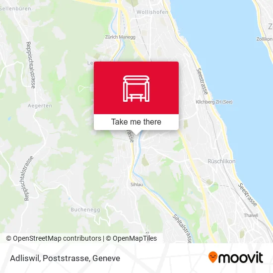 Adliswil, Poststrasse map
